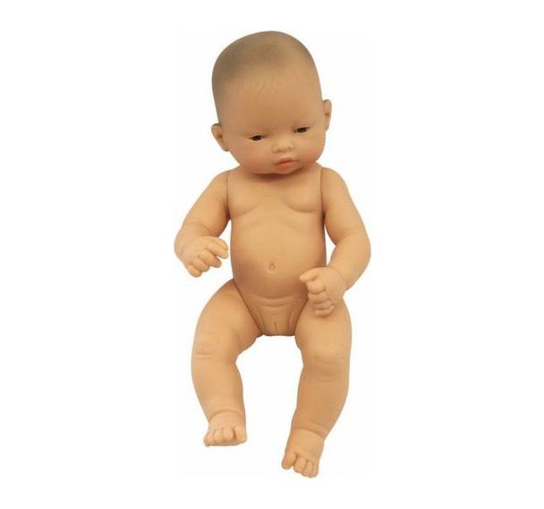 Bébé asiatique fille 32 cm sans cheveux