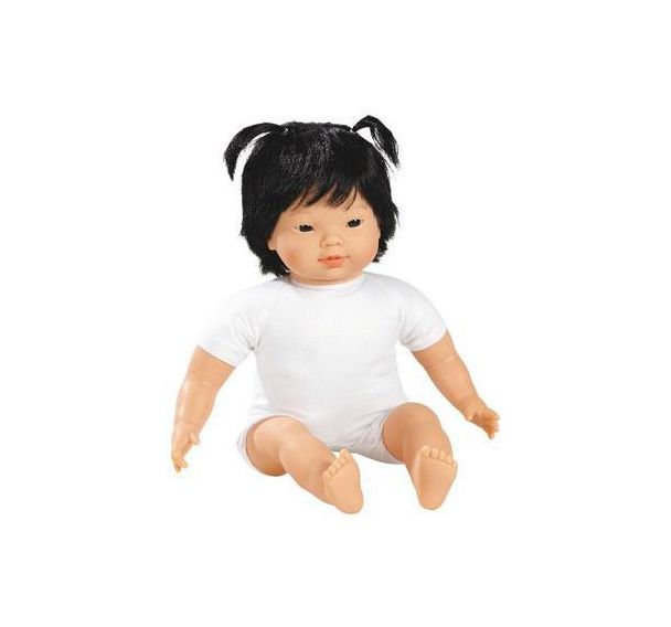 Bébé asiatique fille 40 cm avec cheveux