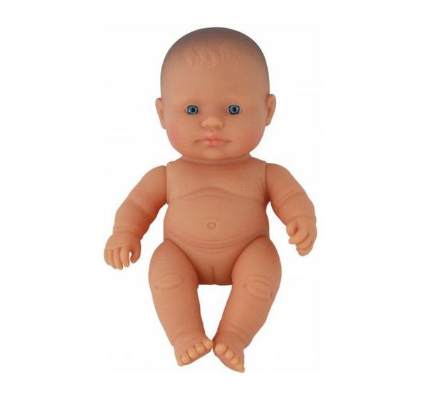 Bébé européen fille 21 cm sans cheveux