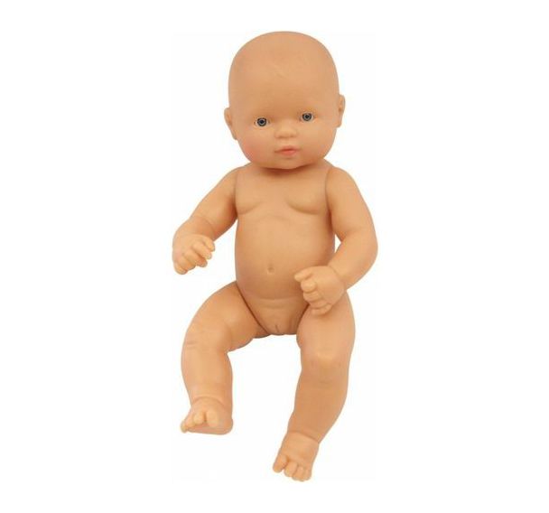 Bébé européen fille 32 cm sans cheveux