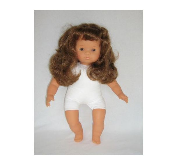 Bébé européen fille 40 cm avec cheveux