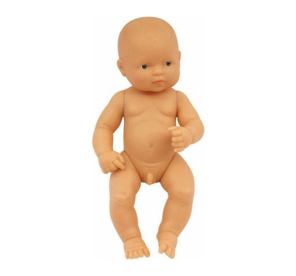 Bébé européen garçon 32 cm sans cheveux