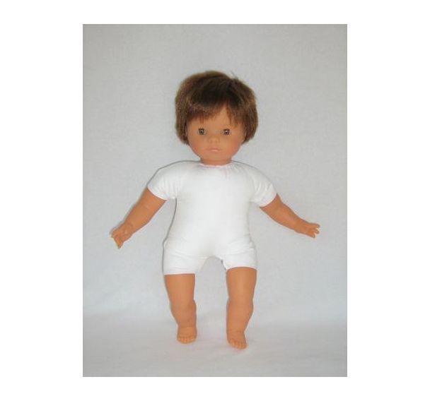 Bébé européen garçon 40 cm avec cheveux