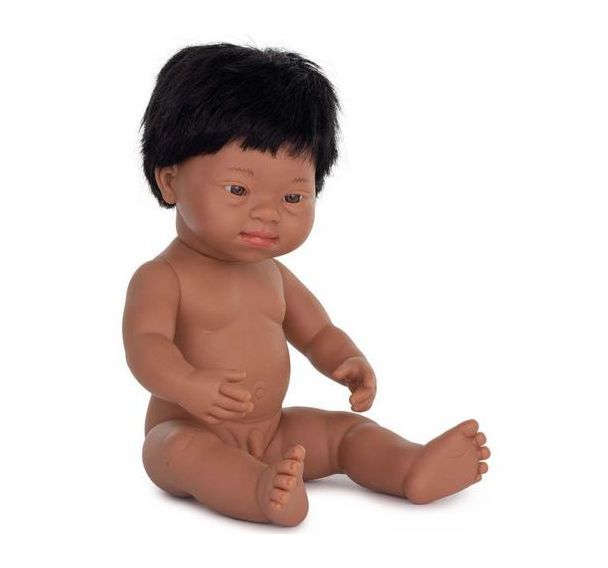 Bébé garçon sud américain cheveux syndrome Down 38cm