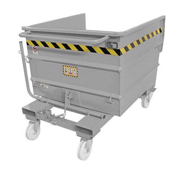 Benne basculante - Gris - Dim. 1350x1070x1032 mm
