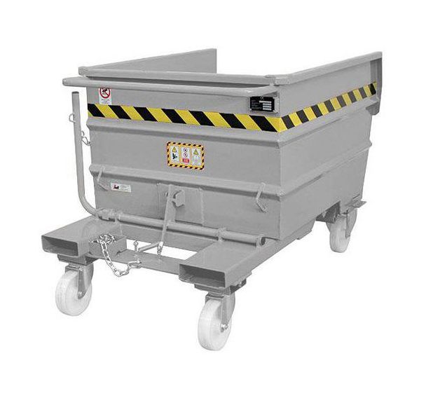 Benne basculante - Gris - Dim. 1350x920x910 mm
