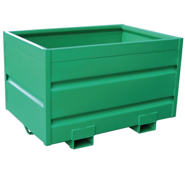 Benne basculante - Pour retourneur - Sur socle ou roulettes - 1250 L