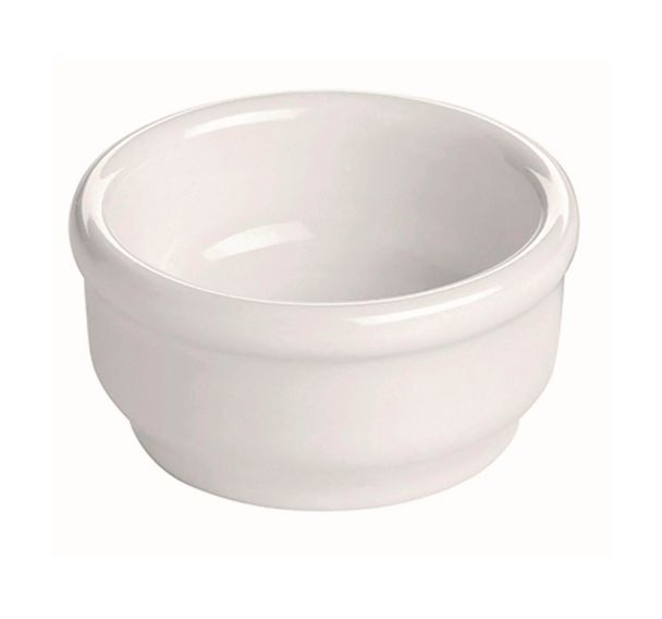 Beurrier en porcelaine ø5,8 cm 3cl blanc