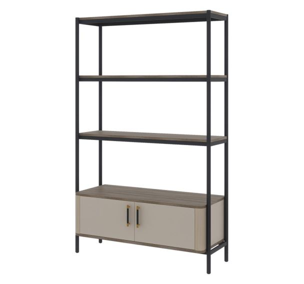 Bibliothèque OLERON 2 portes basses-Enond Mobilier