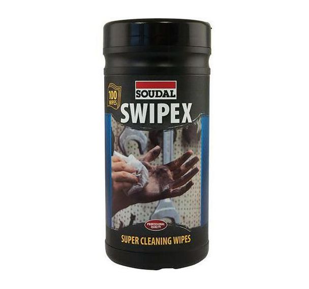 Bidon de 100 lingettes nettoyantes Swipex - Soudal