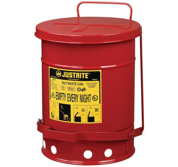 Bidon de déchets huileux 8 à 80 L - Justrite