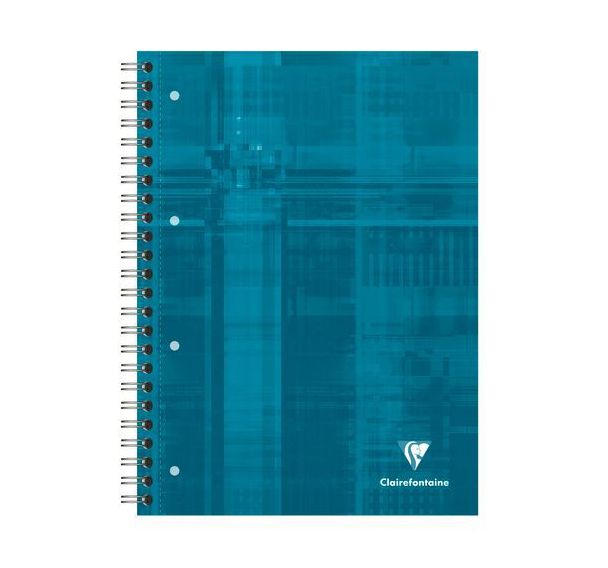 Bind'O Block 22,5x29,7cm 240p Q.5x5 cadré + 1 pochette 4 couleurs de bandes perfo4 trous