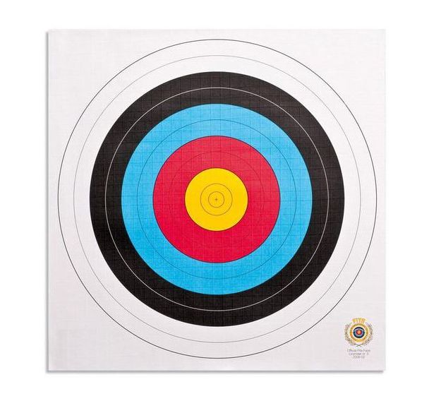 Blason cible de tir à l'arc