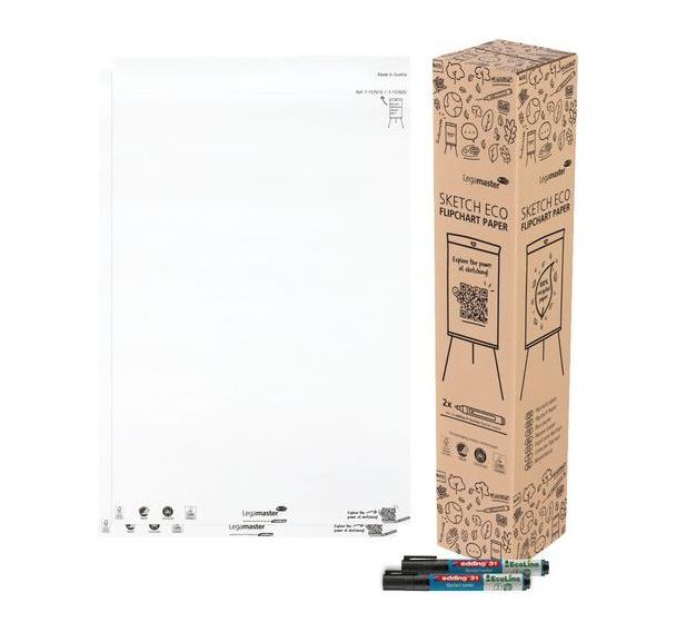 Bloc-papier ordinaire pour chevalet 2x50 feuilles Sketch Éco