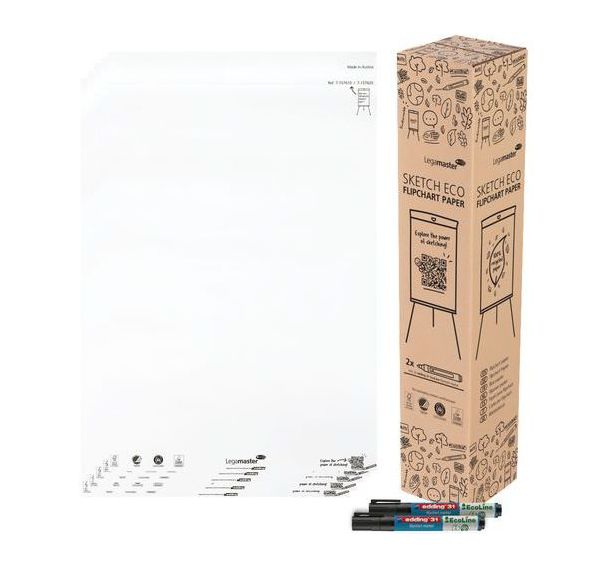 Bloc-papier pour chevalet 5 fois 20 feuilles Sketch Eco