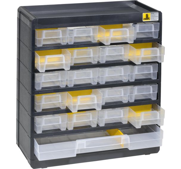 Bloc-tiroirs VarioPlus Basic noir et jaune - Allit