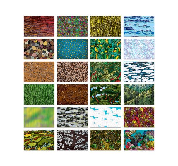 Bloc 144 feuilles papier déco 74g 21.6x14 cm planète terre