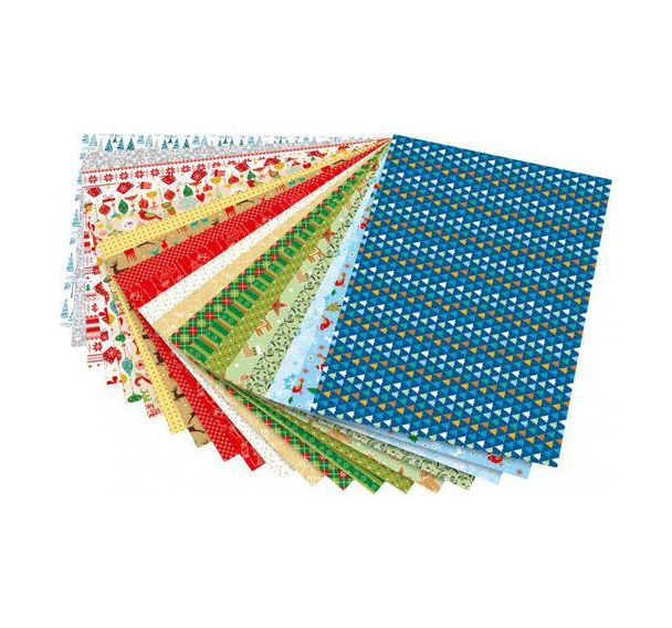Bloc 20 feuilles 24x34 cm 270 g motif noël