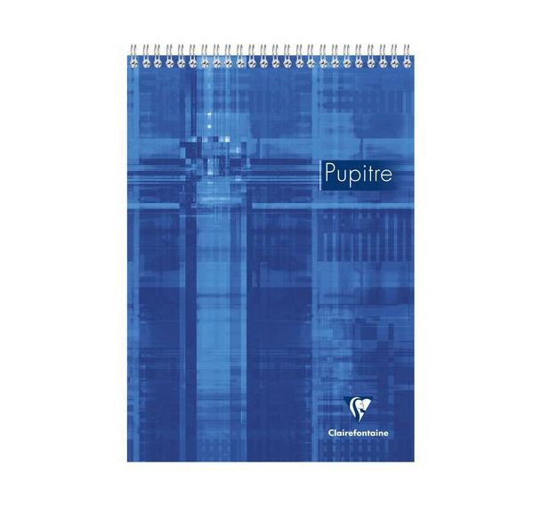 Bloc Pupitre reliure intégrale en-tête - Clairefontaine