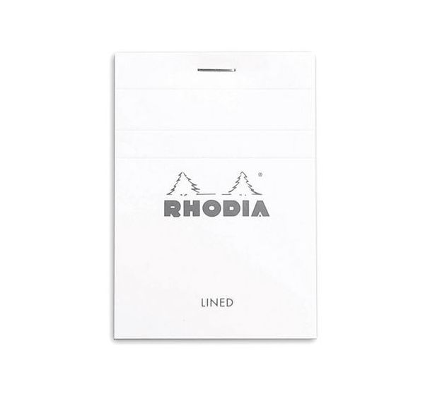 Bloc agrafé blanc ligné - Rhodia