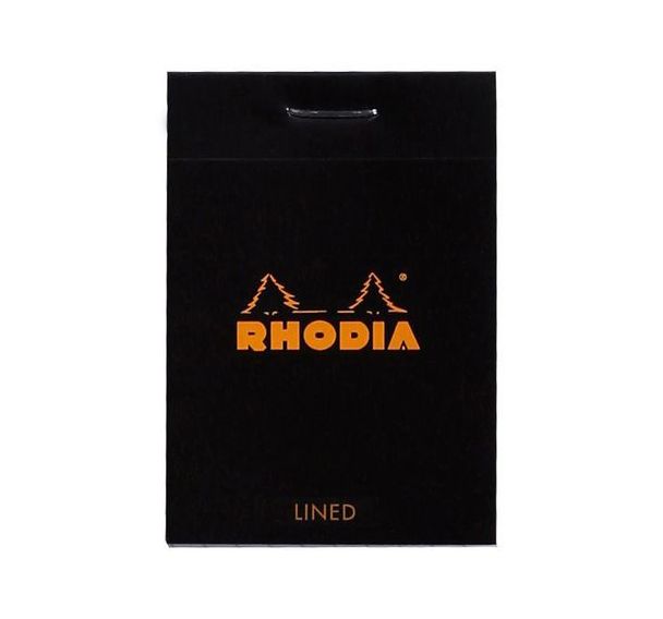 Bloc agrafé noir ligné - Rhodia