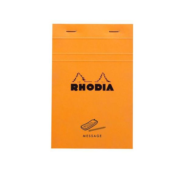 Bloc agrafé orange Message N 140 11x17 cm 80 feuillets 80g