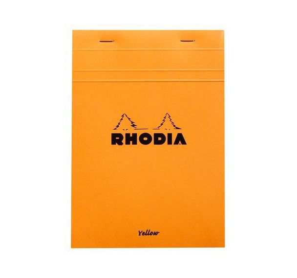 Bloc agrafé orange Yellow N 16 14,8x21 cm 80 feuillets 5x5