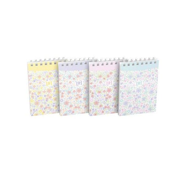 Bloc cahier Floral intégrale 74X105 140p ligné assorti