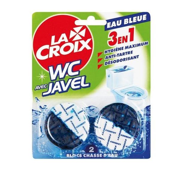 Bloc chasse d'eau 3 en 1 - Eau bleue - 3 en 1 - Boîte de 2