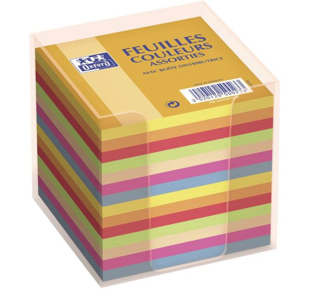 Bloc cube 90x90 80g avec container plastique