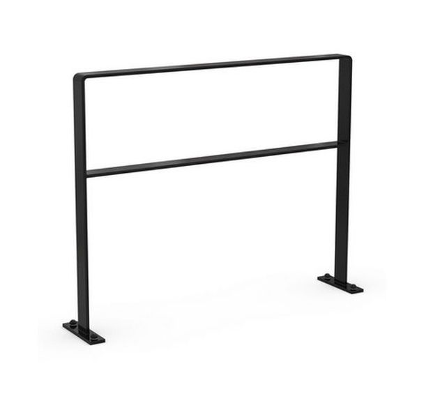 Bloc d'acier avec barre centrale 60 × 1000 x 800 mm