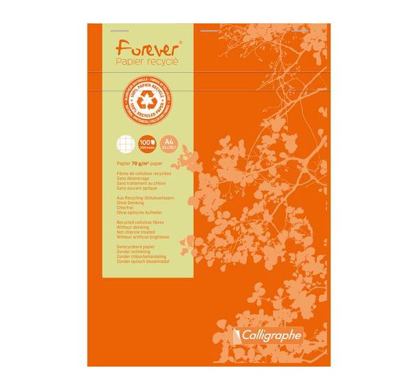Bloc de bureau agrafé en-tête forever 5/5 - Calligraphe
