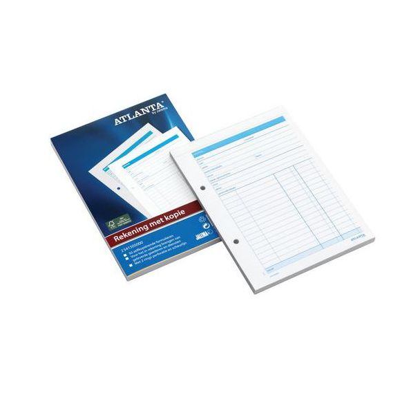 Bloc de formulaires de compte A5: 50x2 feuilles