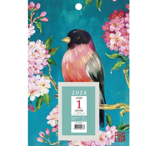 Bloc éphéméride neutre sur plaques Sophie ADDE