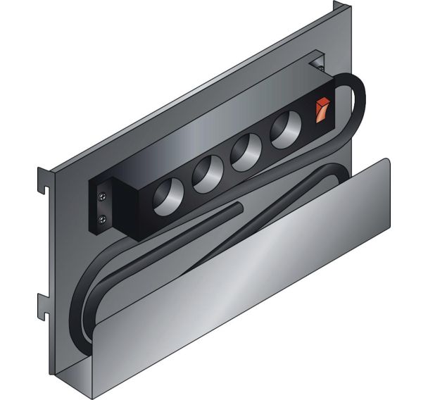 Bloc multiprises Smart 4 pour servante Workshop Trolley Pro - Thurmetall