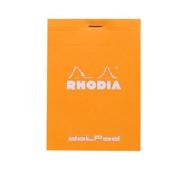 Bloc orange agrafé réglure dot - Rhodia