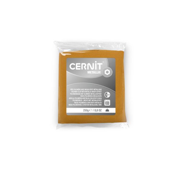 Bloc pâte polymère Metallic 250g - Cernit