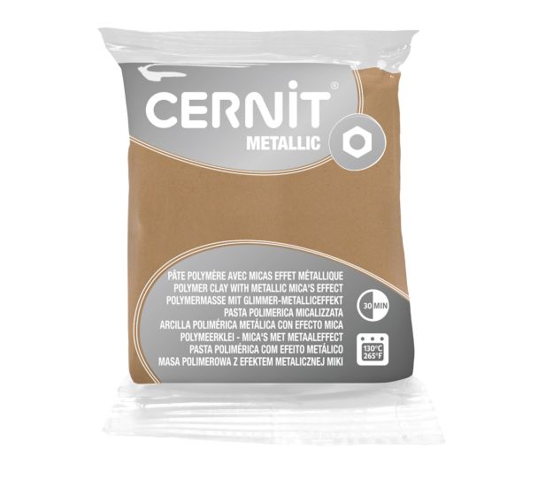 Bloc pâte polymère Metallic 56g - Cernit