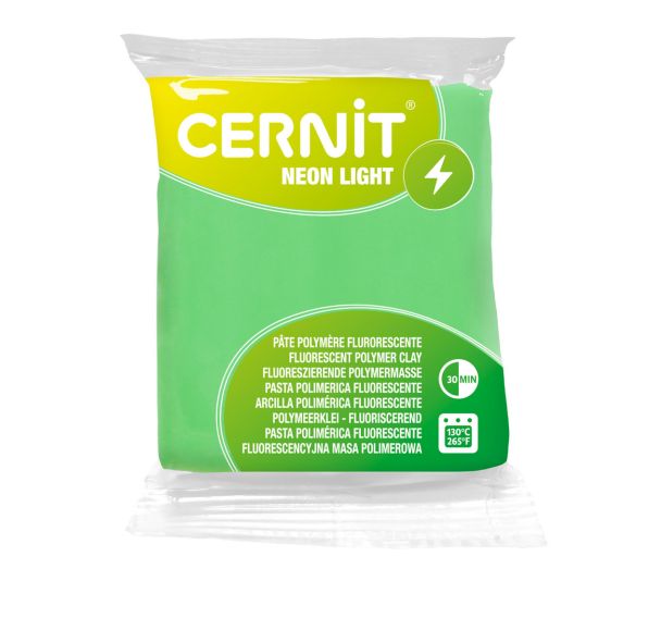 Bloc pâte polymère Neon Light 56g - Cernit