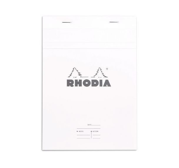 Bloc réunion blanc agrafé - Rhodia