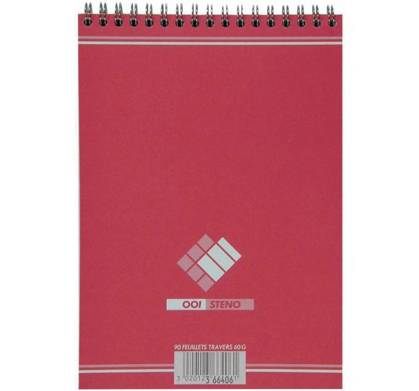 Bloc sténo Oxford Office format 14.8 x 21 cm 180 pages
