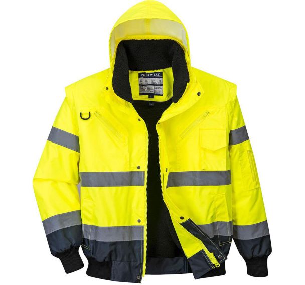 Blouson haute visibilité bicolore jaune Portwest T : L