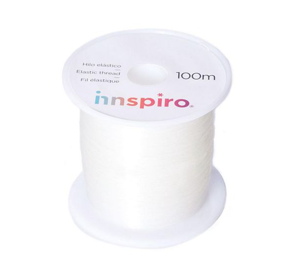 Bobine 100 m de fil élastique transparent diamètre 0,6 mm