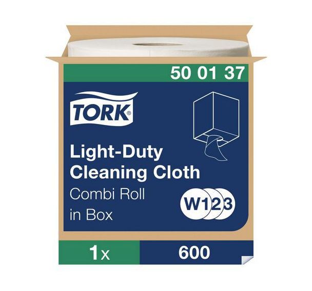 Bobine chiffons de nettoyage léger blancs W1/W2/W3 - Tork