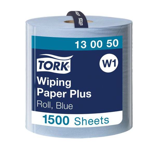 Bobine d'essuyage Tork Basic - 1500 formats Bleu
