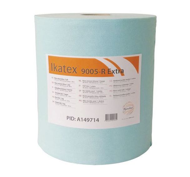Bobine non-tissé Profitextra - 500 formats - Bleu - 38x30cm - Ikatex