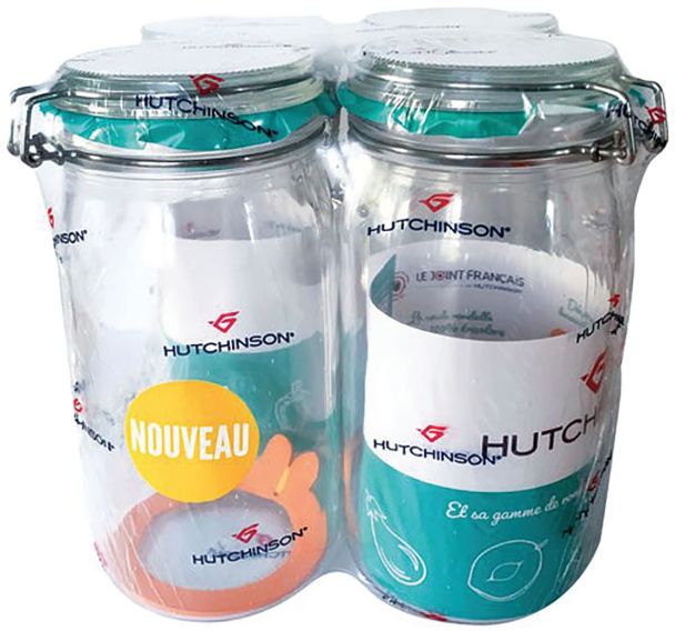 Bocal à conserves hutchinson 1L1/2 x4