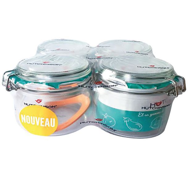 Bocal à conserves hutchinson 1/2L x4