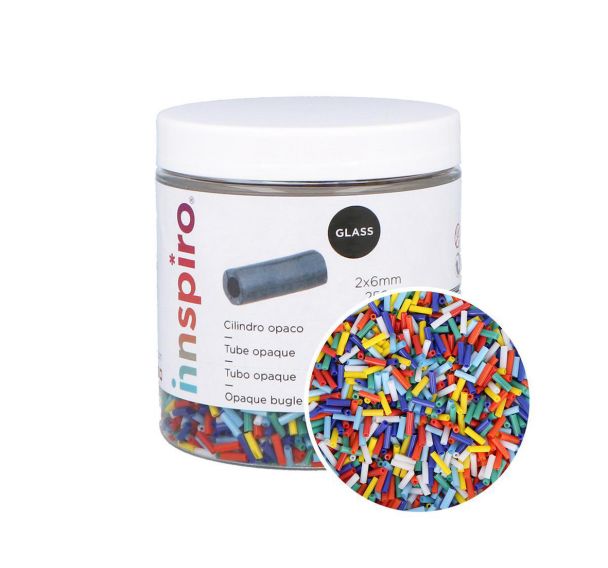 Bocal de 250 grammes de tubes en verre