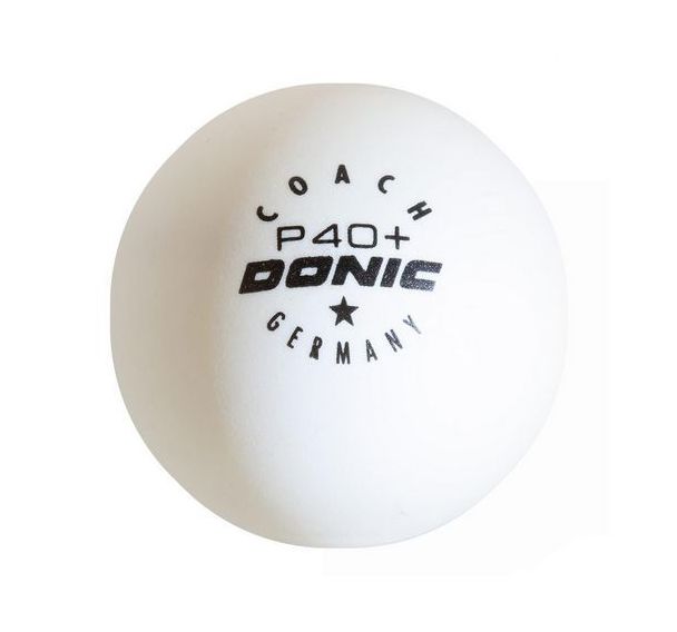 Boîte 120 balles tennis de table plastique Donic Coach 40+